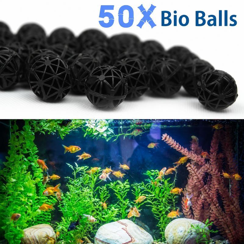 Aquarium Fertilizer - 50 Peças de Bolas de Filtro