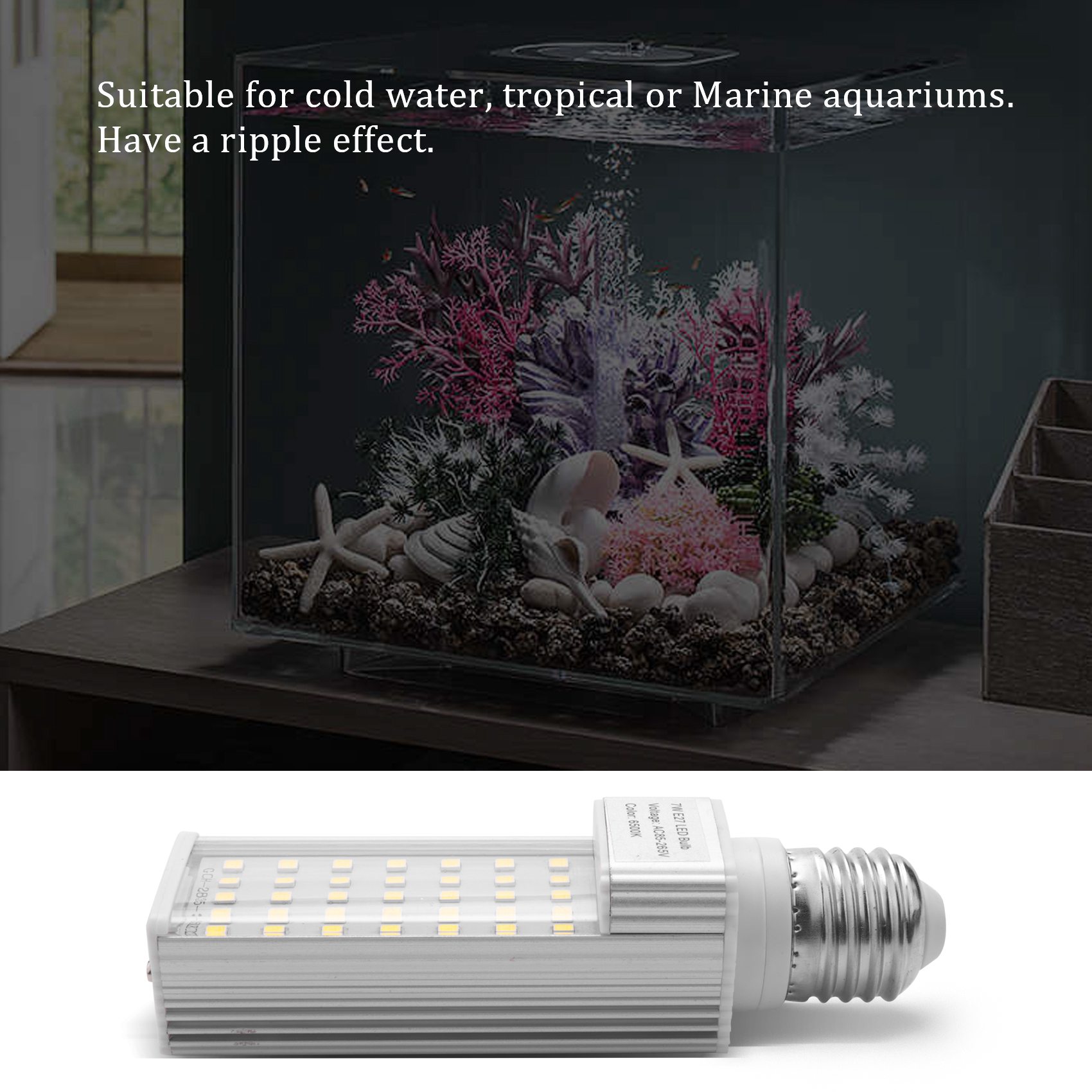 Aquarium Plant Light - Lâmpada LED A56P-Fishpod Branca para Aquário