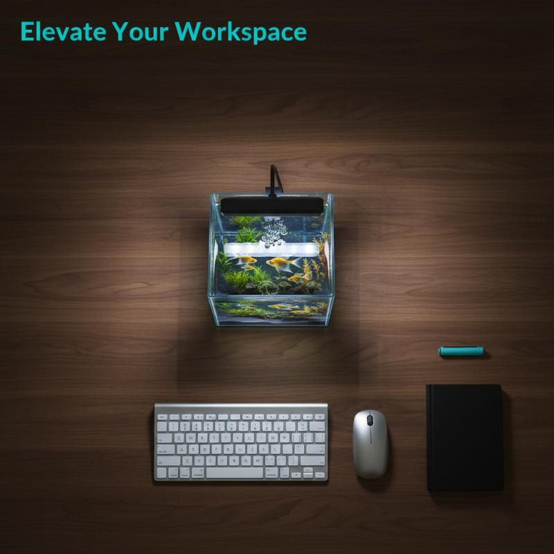 Aquarium Plant Light - Luminária USB para Aquário com Clipe,
