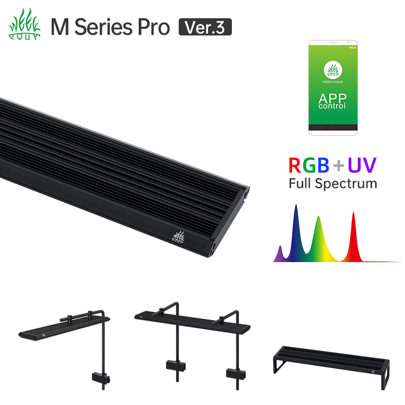 Aquarium Plant Light - Luminária LED RGB UV para Aquário