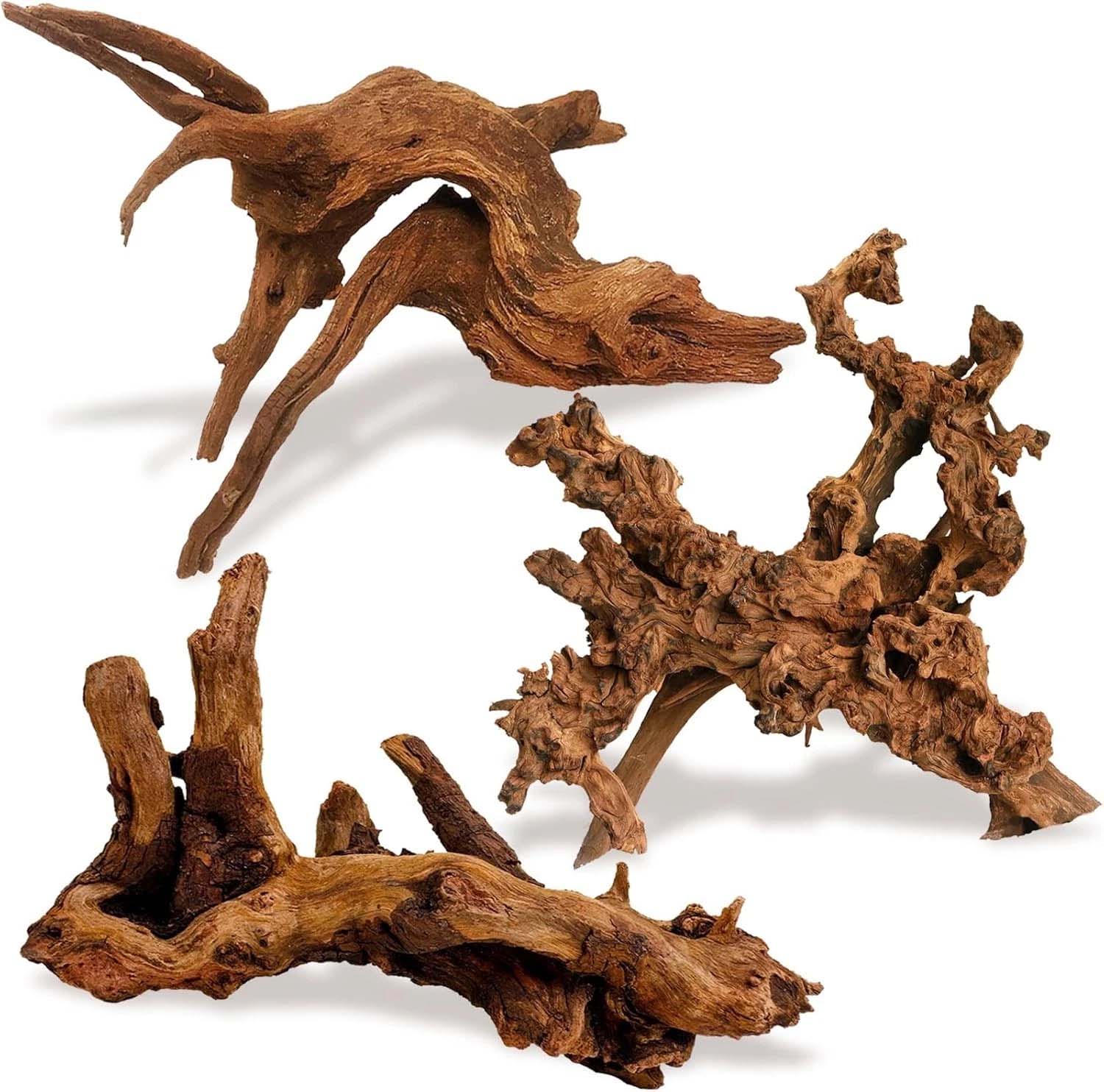 Aquarium Driftwood - 15-20CM 1 Peça de Madeira Natural