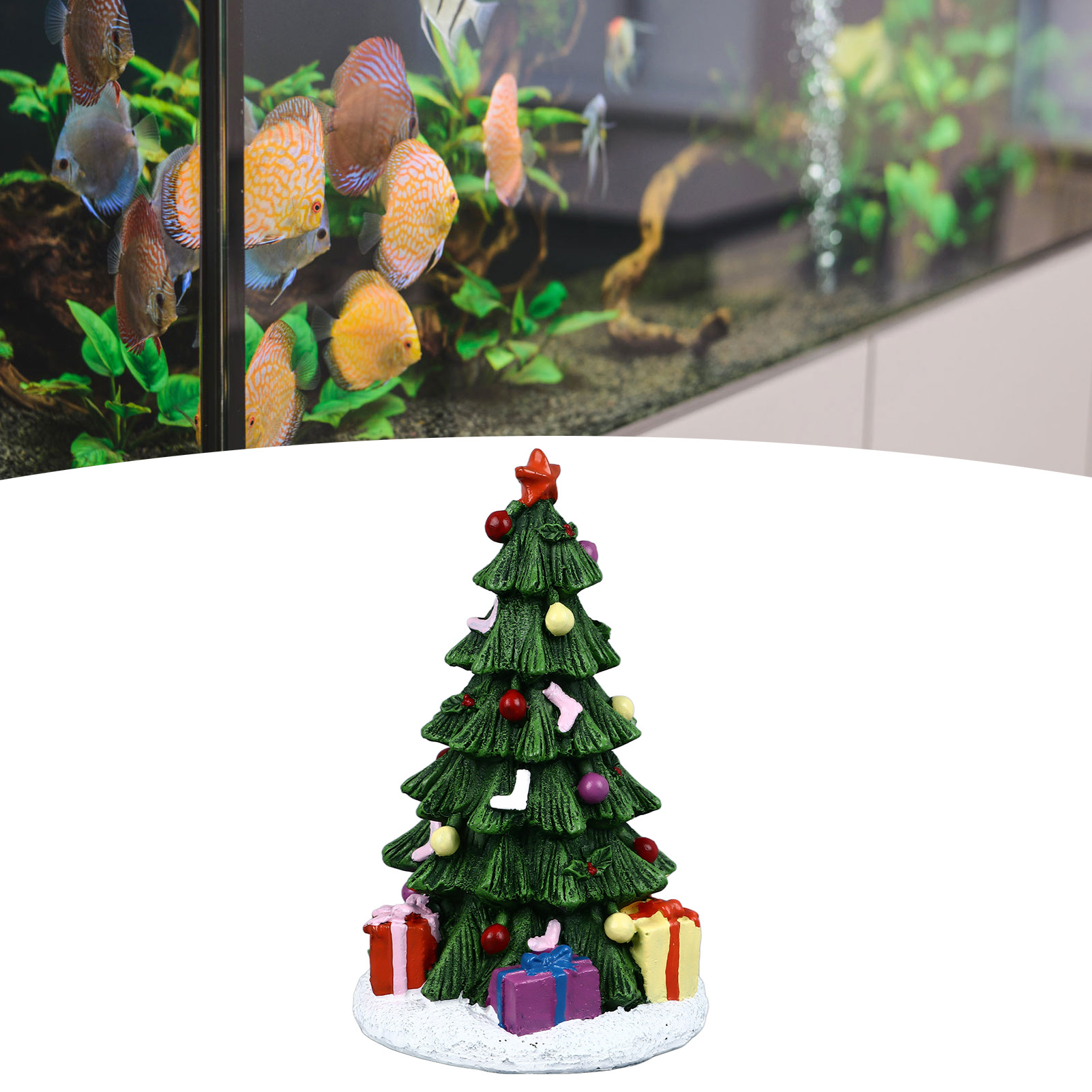 ZK20 Christmas Fish Tank Ornam - Aquarium Plant Substrate avaliação e preço