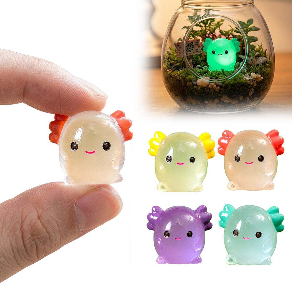 Miniaturas de axolote luminosa - Aquarium Moss avaliação e preço