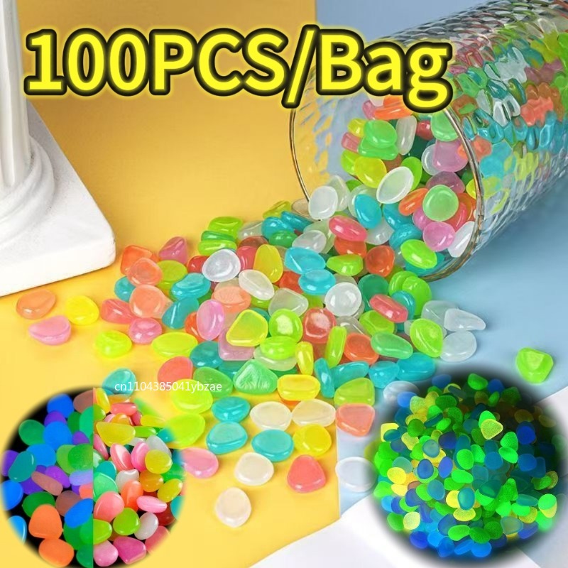 100-800 peças seixos que brilh - Plant Aquarium Pot avaliação e preço
