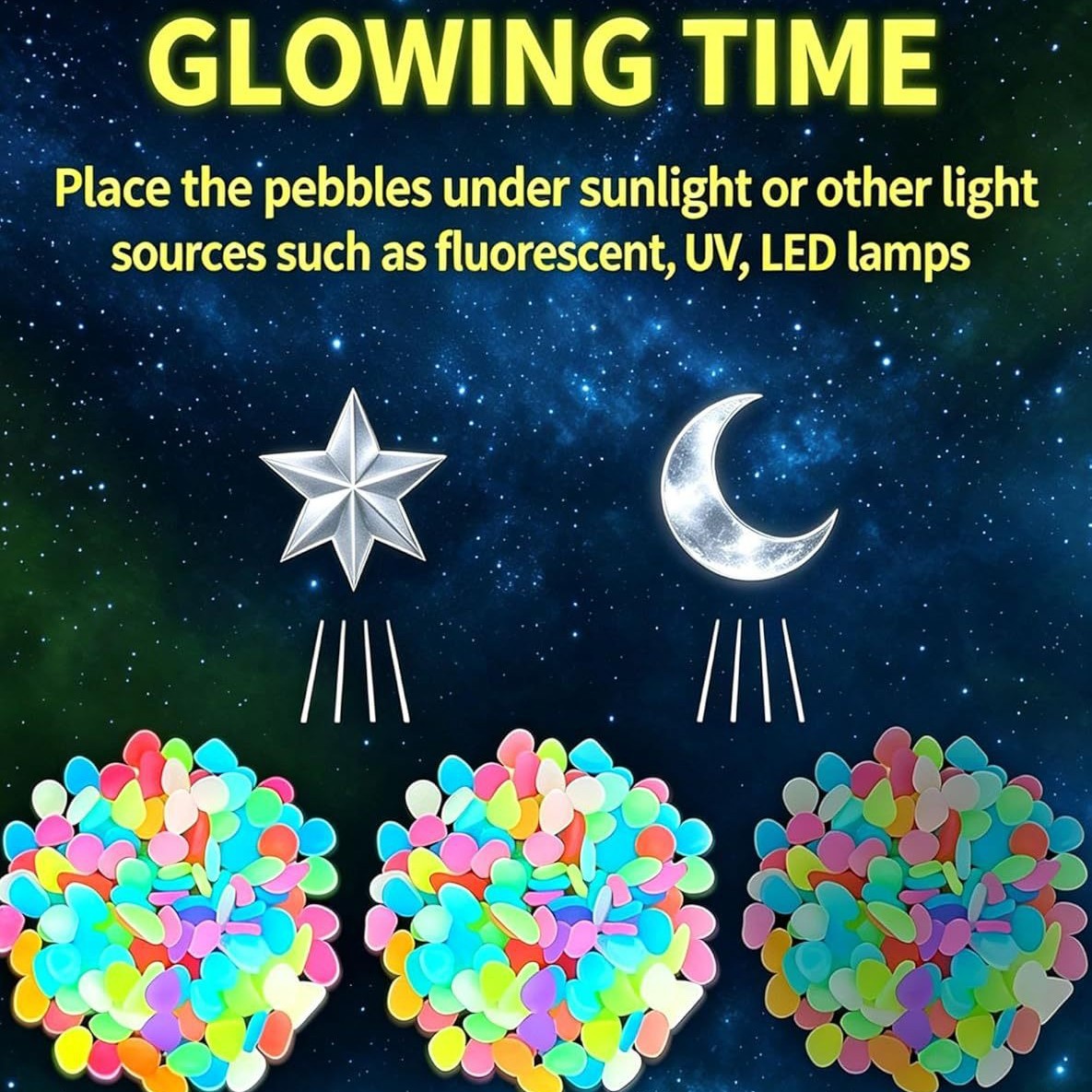 Pedras luminosas coloridas que - Aquarium Plant Light avaliação e preço
