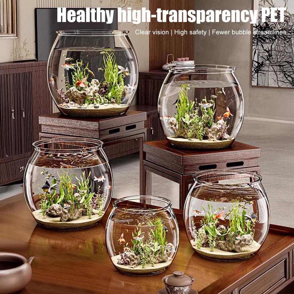 Tigela de peixes redonda de pl - Plant Aquarium Pot avaliação e preço