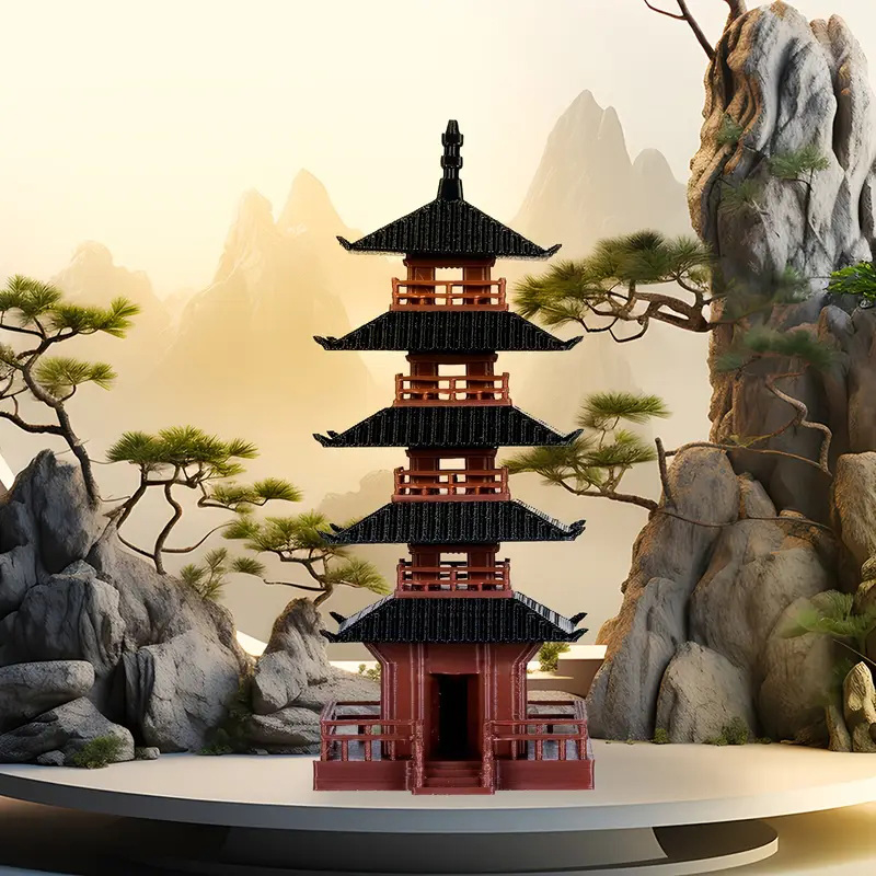 Estátua de Mini Pagode, Modelo - Aquarium Moss avaliação e preço