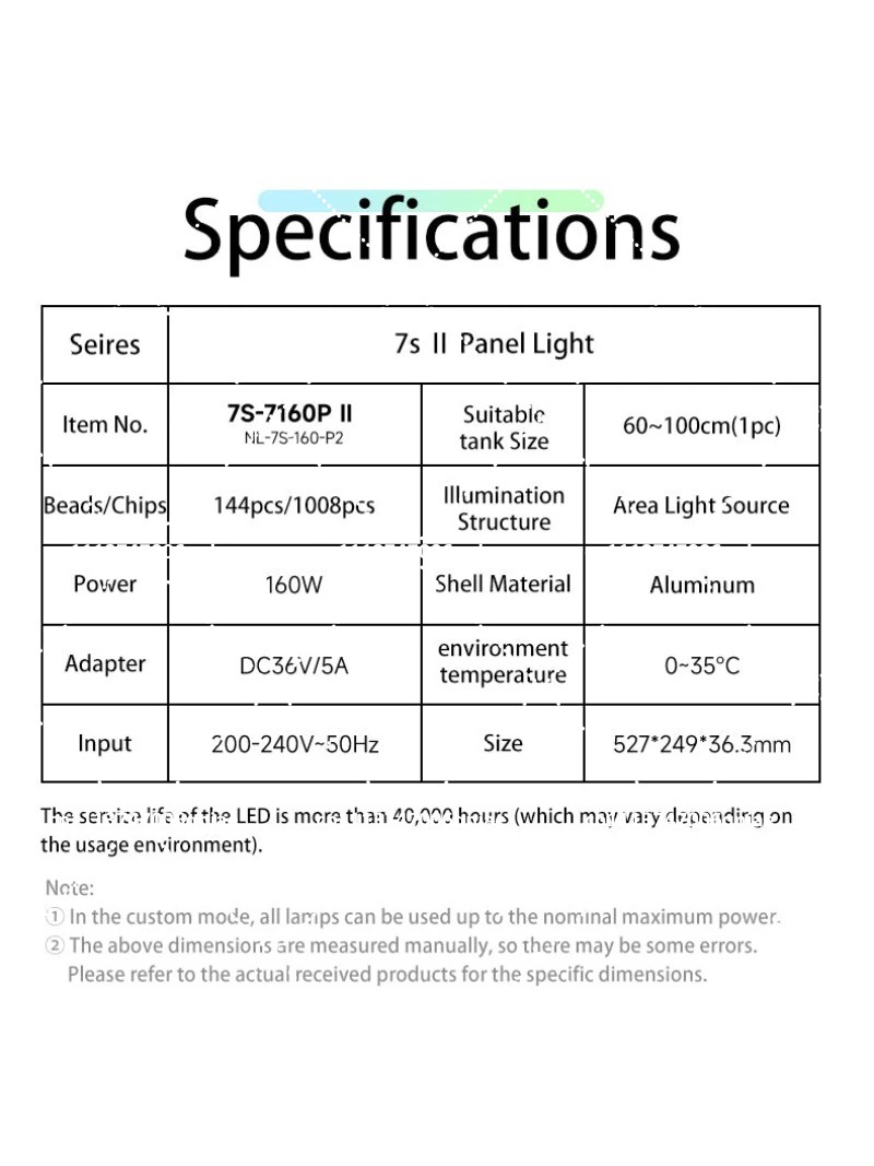 Luz LED para Aquário 160W RGB  - Aquarium Plant Light avaliação e preço
